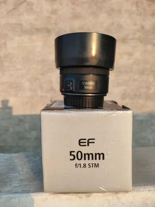 Canon EF 50mm 1.8 STM Lens Like New 0