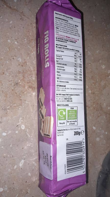 Fig Rolls By Asda 200g ( Imported from UK ) 1