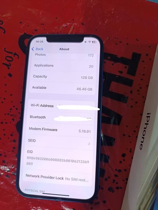 I Phone 12 factory unlock 128GB Blue 3