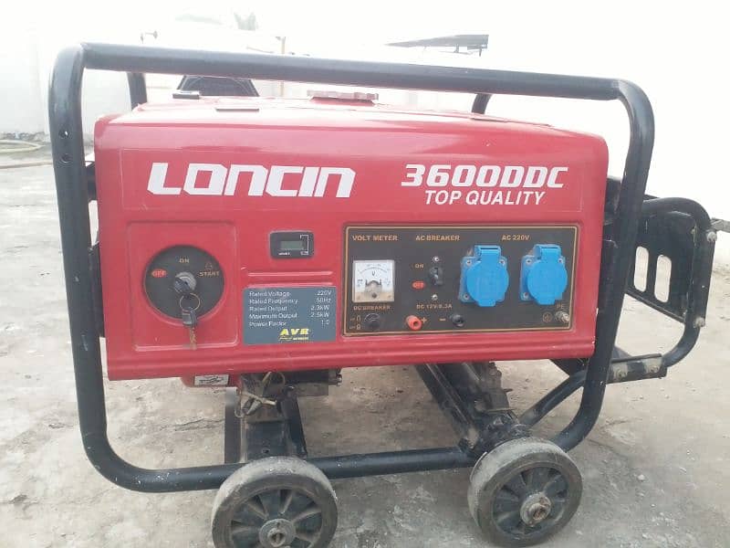 Loncin 3600DDC 196cc generator for sale 0