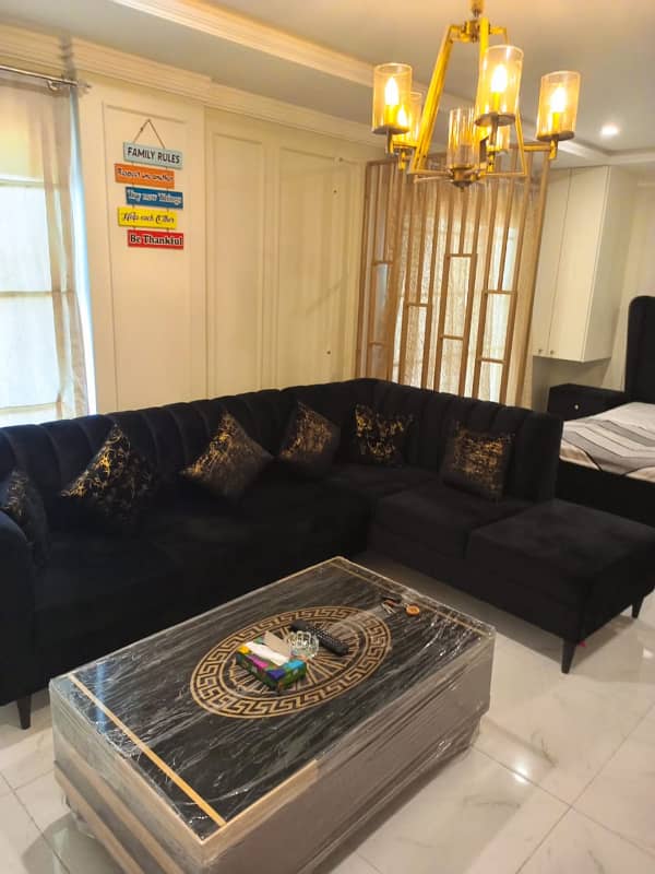 Studio Furnished Flat Available for rent in Bahria Town lahore 7