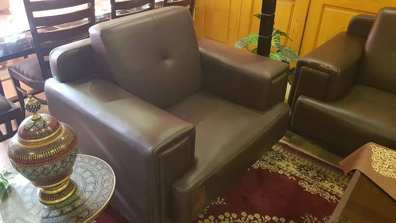 5 Seater Sofa Set Leather made 2