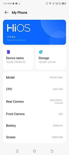 Tecno Camon20