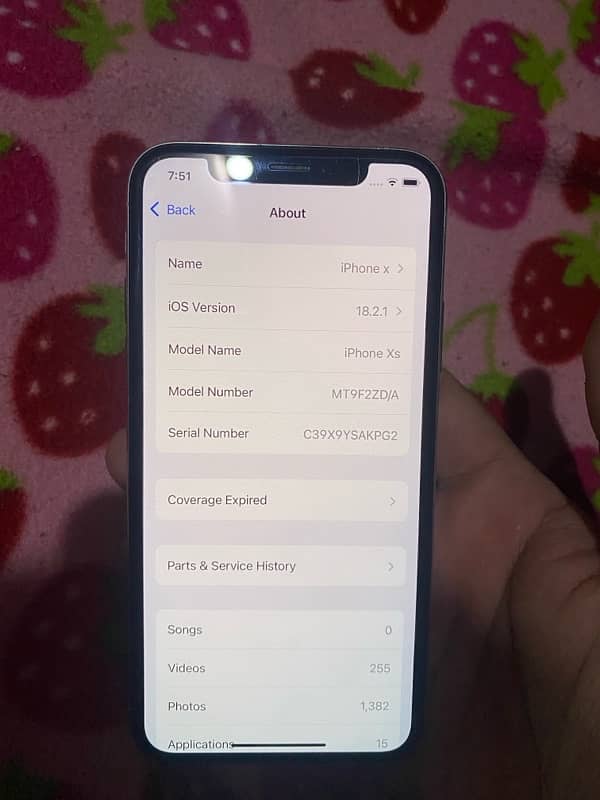 i phone xs pta non approved 64 bg with box 7