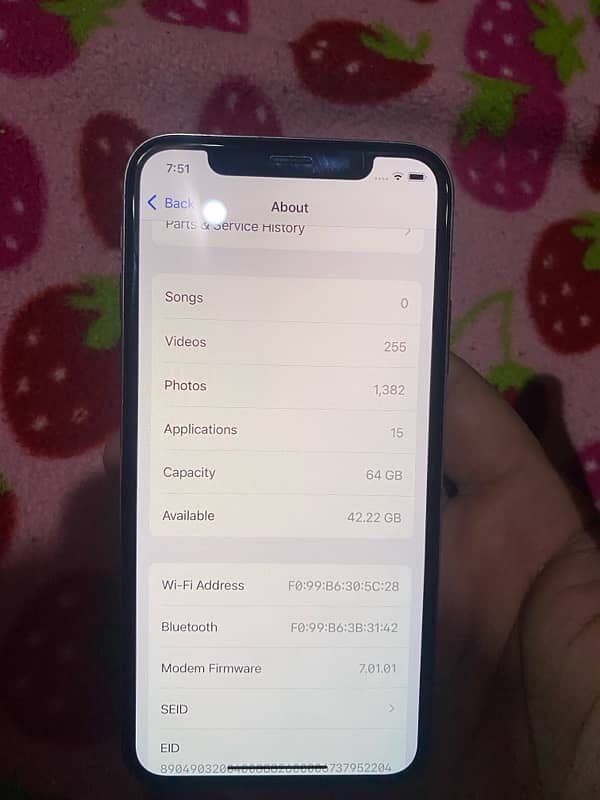 i phone xs pta non approved 64 bg with box 8