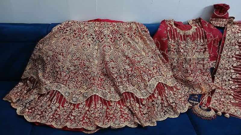 Red Bridal Lehnga- Worn once, Perfect Condition 0