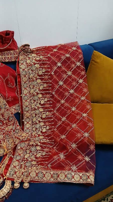 Red Bridal Lehnga- Worn once, Perfect Condition 2