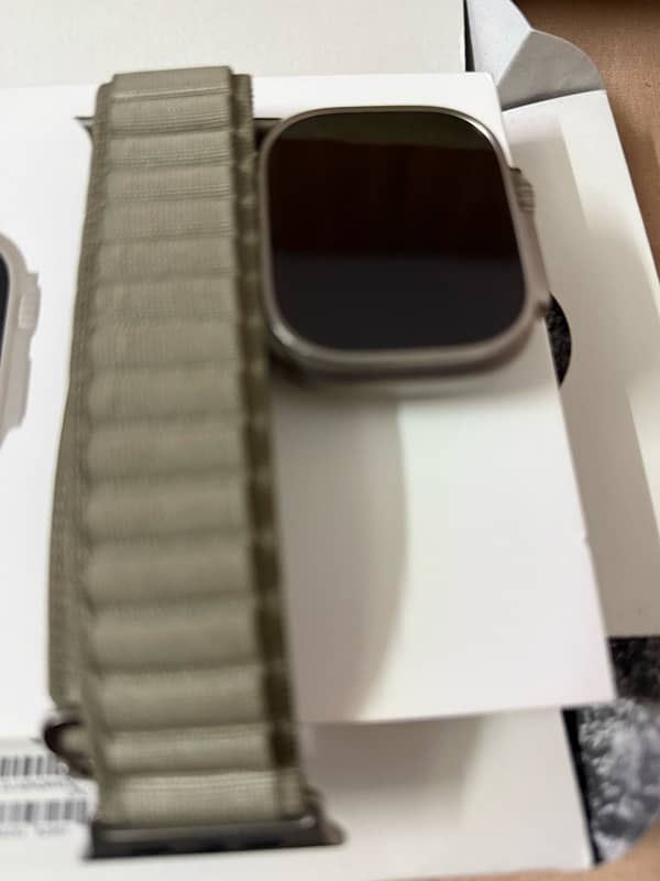 Apple Watch Ultra 2 olive green alpine loop 99%BH 7 months warranty 6