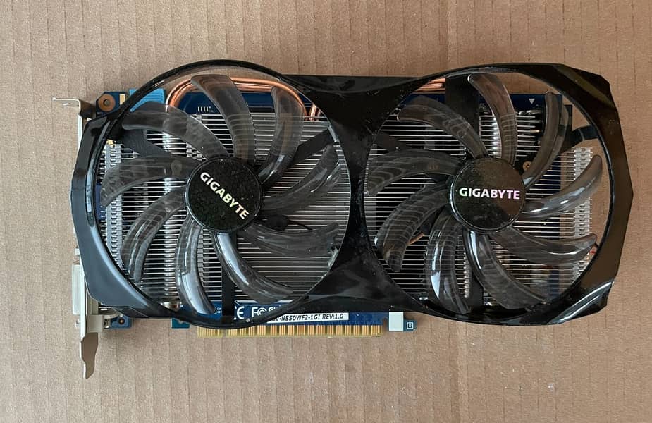 Gigabyte Geforce GTX 550 TI 1GB GDDR5 Graphics Card (Great) 0