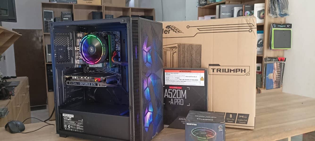 MSI A520M Ryzen 5 3600x with Nvida GTX 1660 6GB EVGA 1