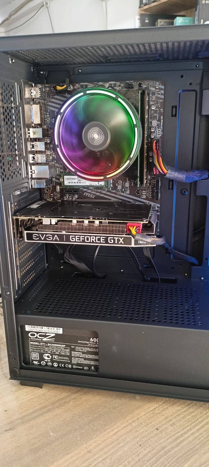 MSI A520M Ryzen 5 3600x with Nvida GTX 1660 6GB EVGA 9