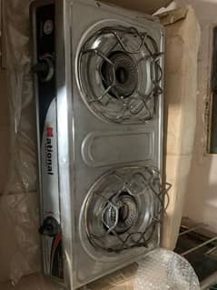 double burner auto ignite steel body stove for sale