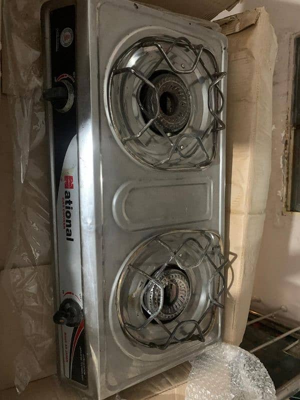 double burner auto ignite steel body stove for sale 0