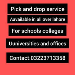 pick and drop service available in lahore