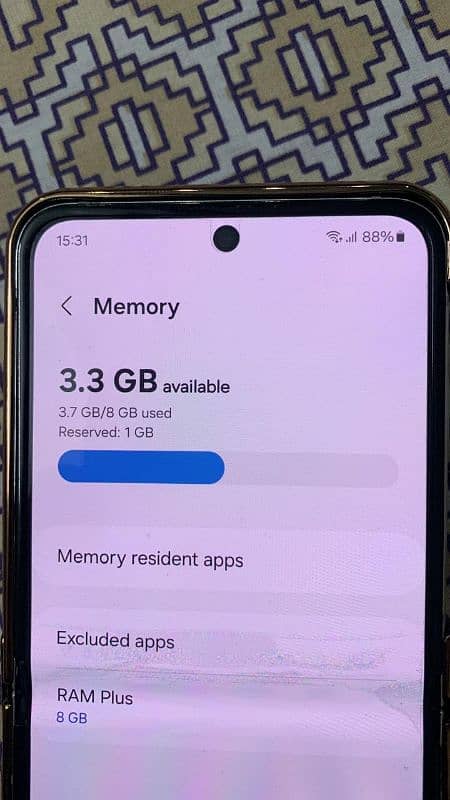 z flip 5 still sim time 8/256gb 5