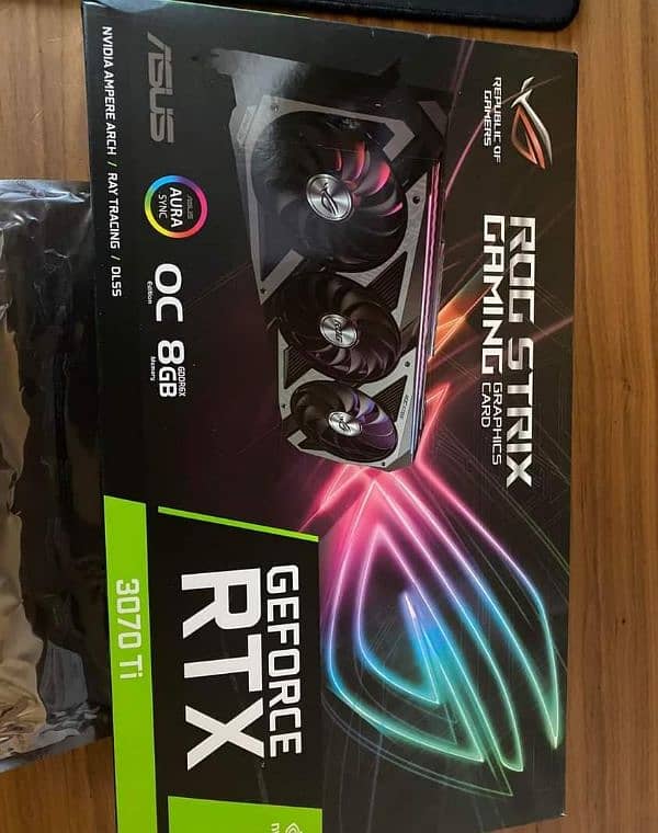 3070Ti Rog strix 8gb OC special edition mint condition for sell 4