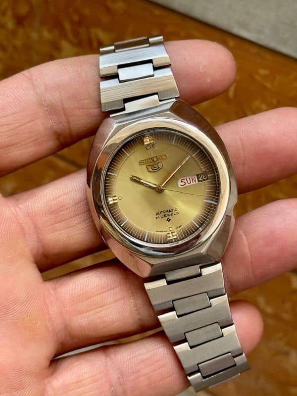 Vintage Seiko 5 6119 Automatic Mens Watch 1