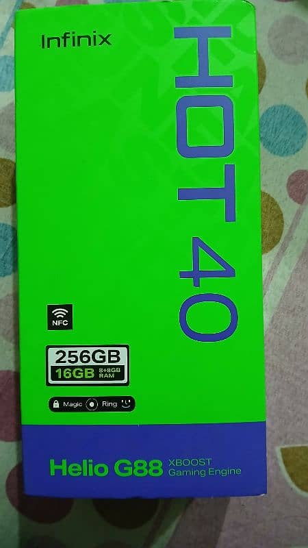 Infinix Hot 40, 8/256 mint condition in Warranty 5