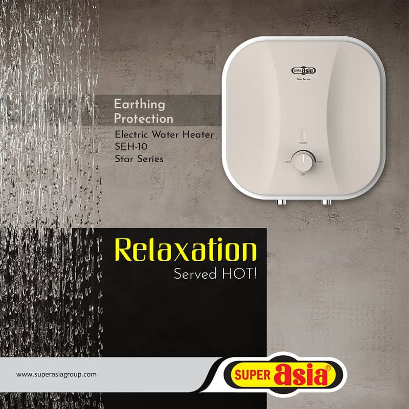 New Super Asia SEH-10 Water Electric Water Heater 10 liter 1