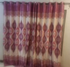 Curtain rod with 4 pcs of curtains