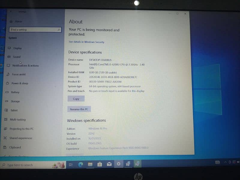 HP 250 G5 NOTEBOOK PC For sale 0