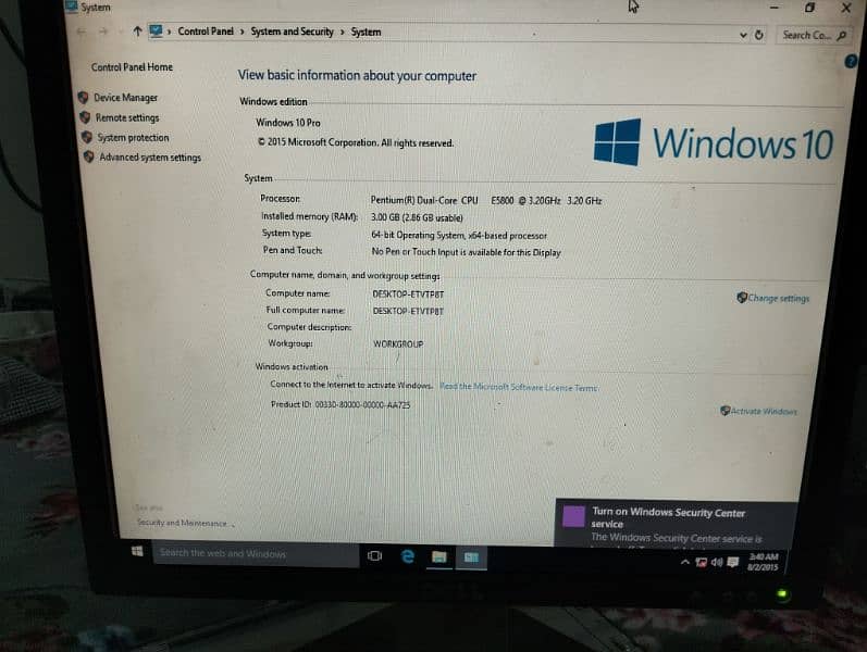 lenovo  only cpu for sale 4