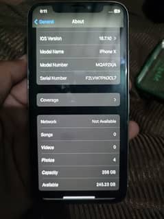 iPhone x non PTA 256 GB factory unlock WhatsApp 03470875294