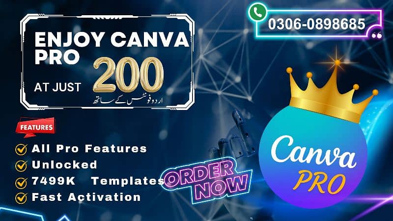 Canva Pro at Exclusive Price of 200/- 0