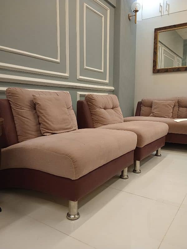 Modern Purple sofa 2 seater with 2 single seaters 0