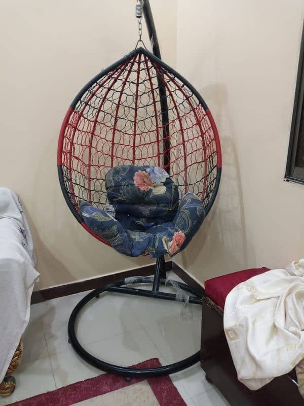 hanging chair with stand swing (jhoola) 1