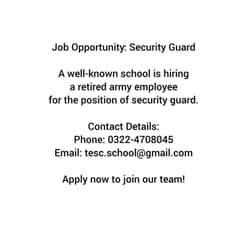 Job Opportunity