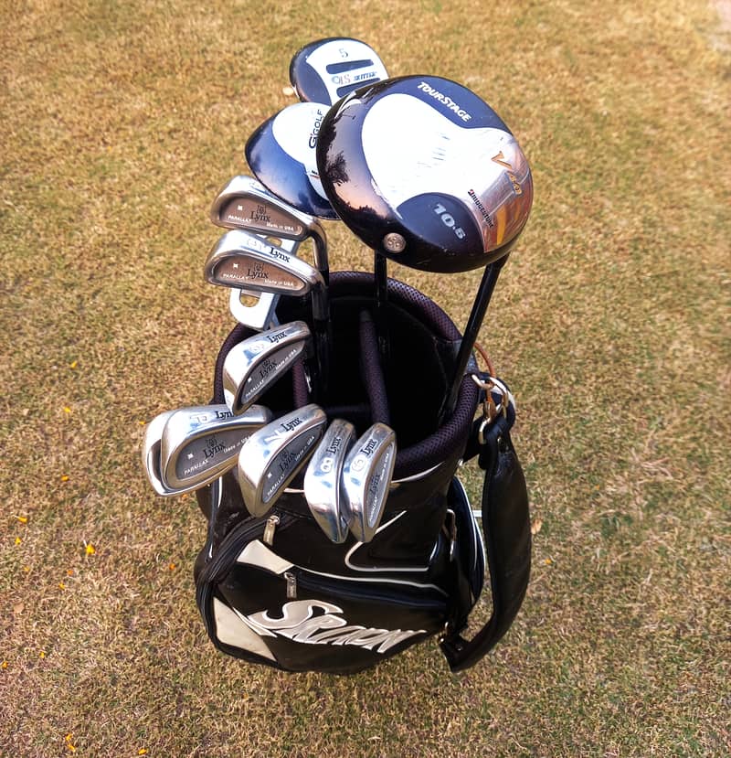 Golf Set. Men's Complete Kit, Woods, Irons,Bag. Putter, Sticks, Clubs 8