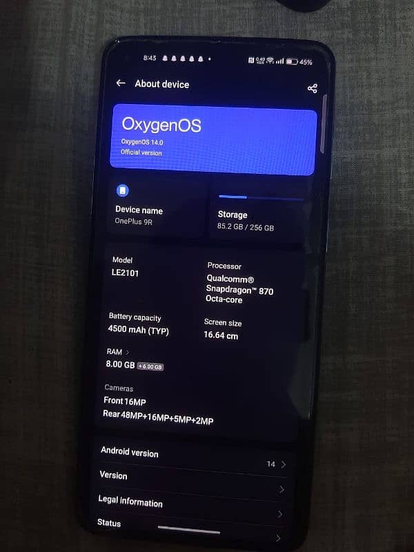 OnePlus 9R / 256gb 5