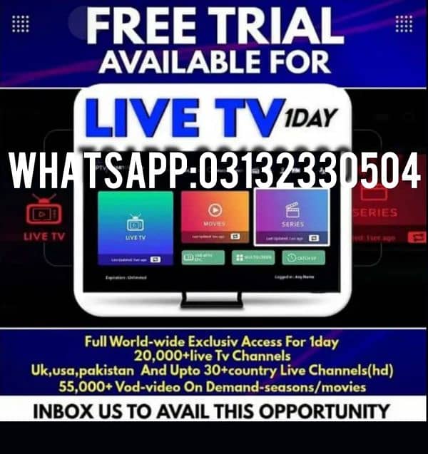 IPTV SERVERS AVAILABLE HIGHSPEED CHECK DEMO THEN BUY 03132330504 0