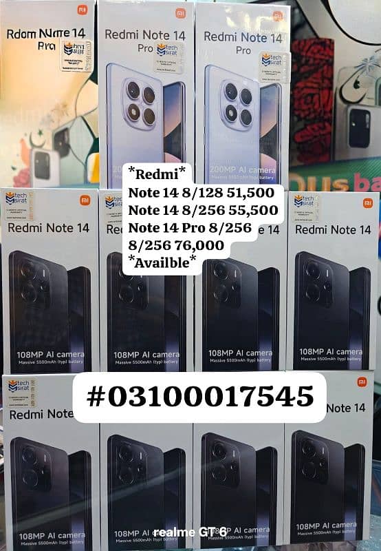 Redmi Note14 Pro Redmi Note14 Boxpack Available 0