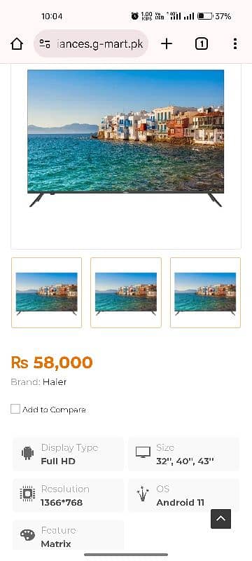 haier led tv 7