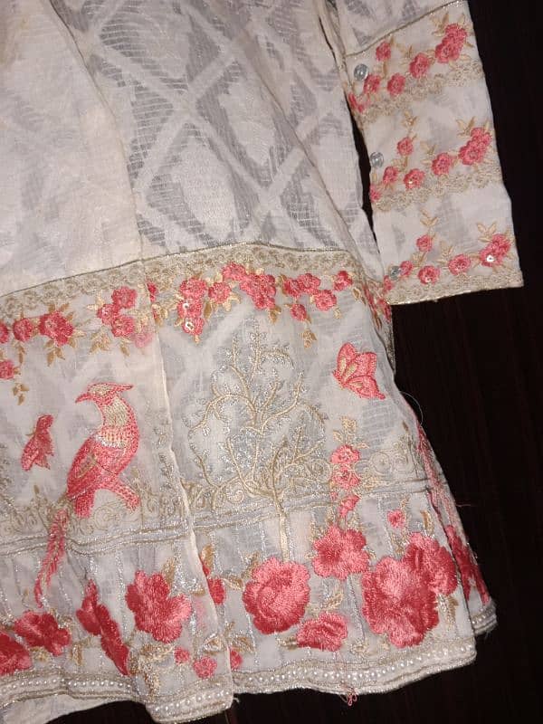 girls embroidered gown for sale 3