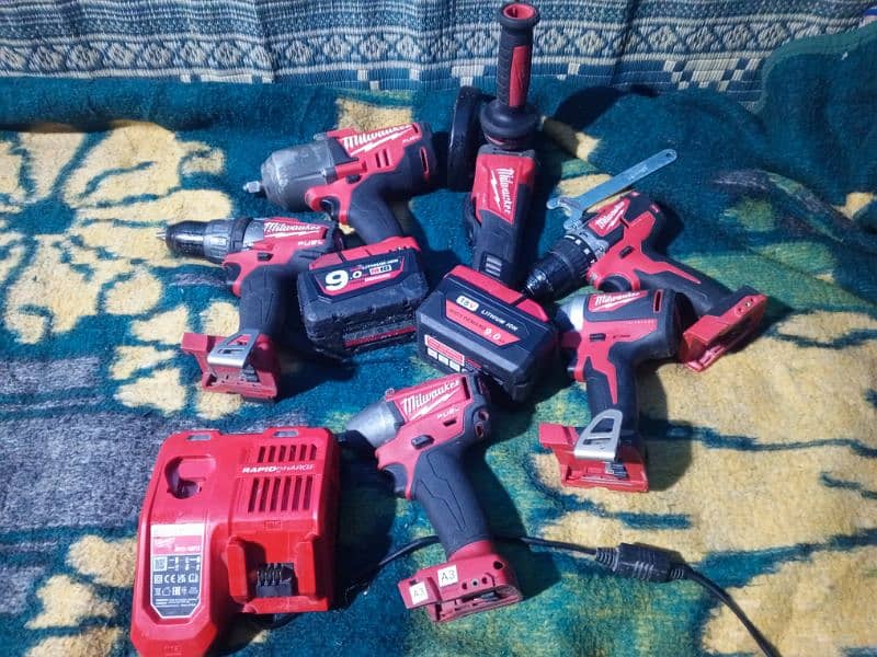 Milwaukee M18 brushless tools set 2