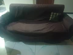 5-Seater Sofa Set with Cushions and Covers