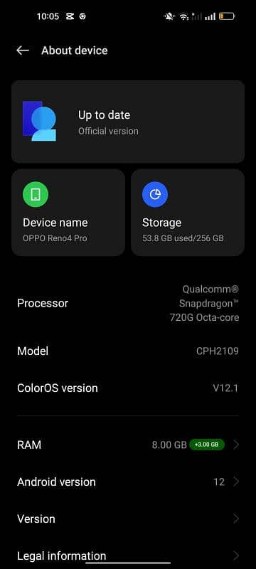 oppo Reno 4 pro 8 /128 curve display 6