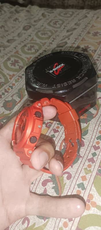 G-Shock watch orange color 4