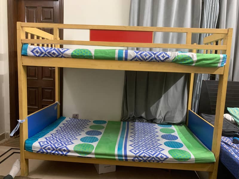 used bunk bed with good condition (without matresses) 0