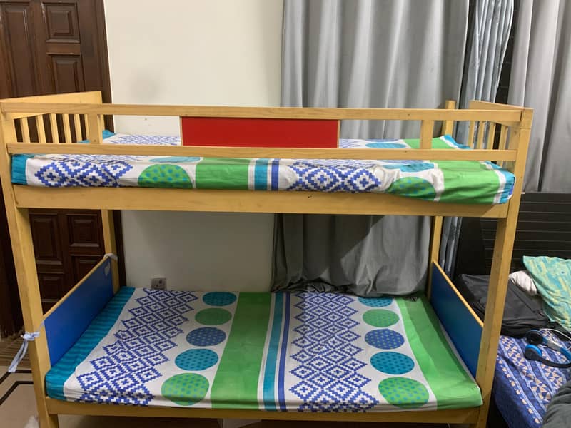 used bunk bed with good condition (without matresses) 3