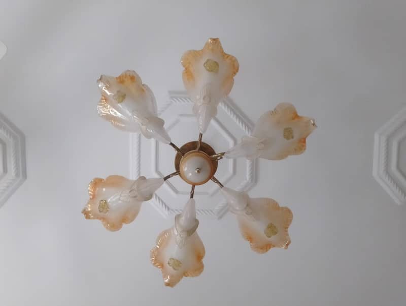 Elegant Used Chandelier and Wall Light Set for Sale 1