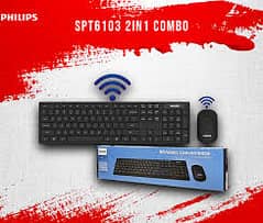 PHILIPS wireless keyboard with mouse C103 Combo