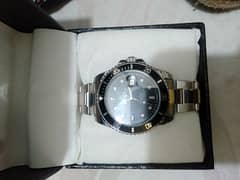 Rolex submariner watch with rotating dial auto machine