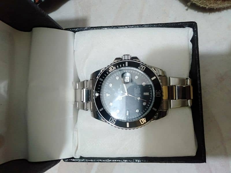 Rolex submariner watch with rotating dial auto machine 0