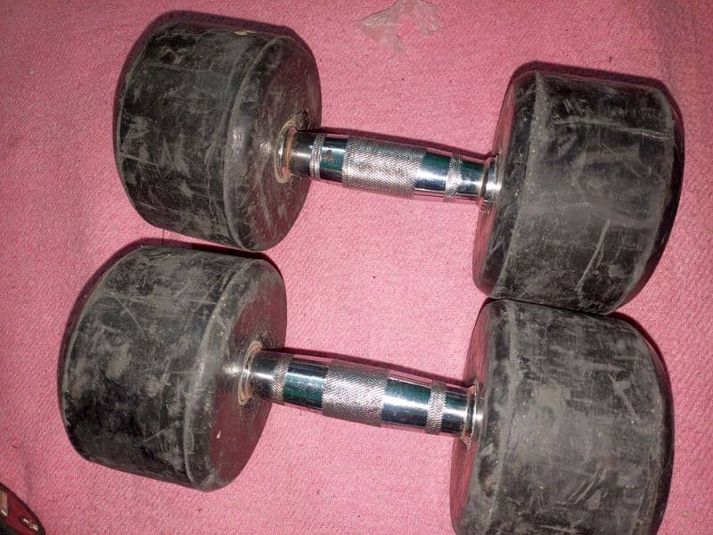 ruber dumbells used 2