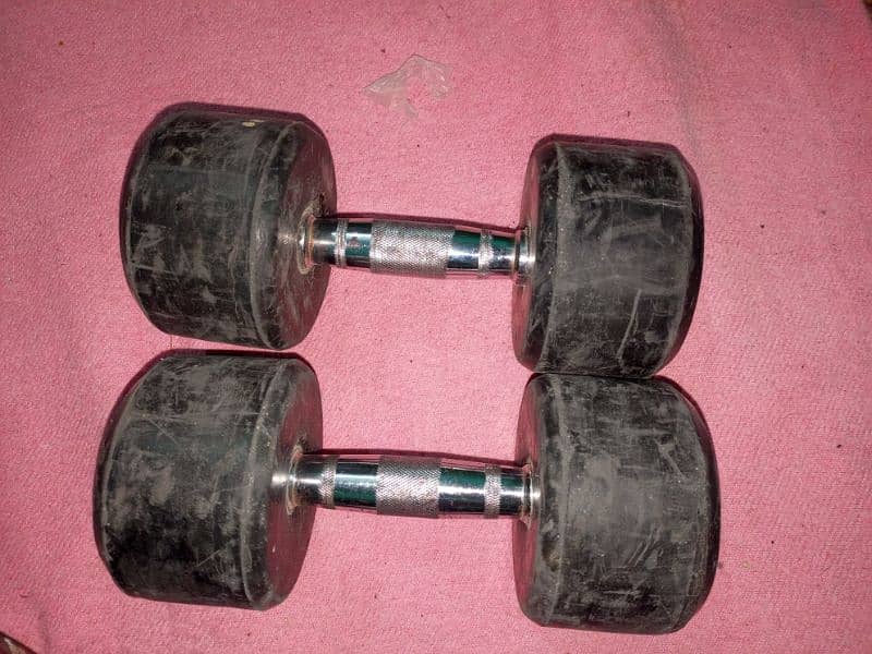 ruber dumbells used 3