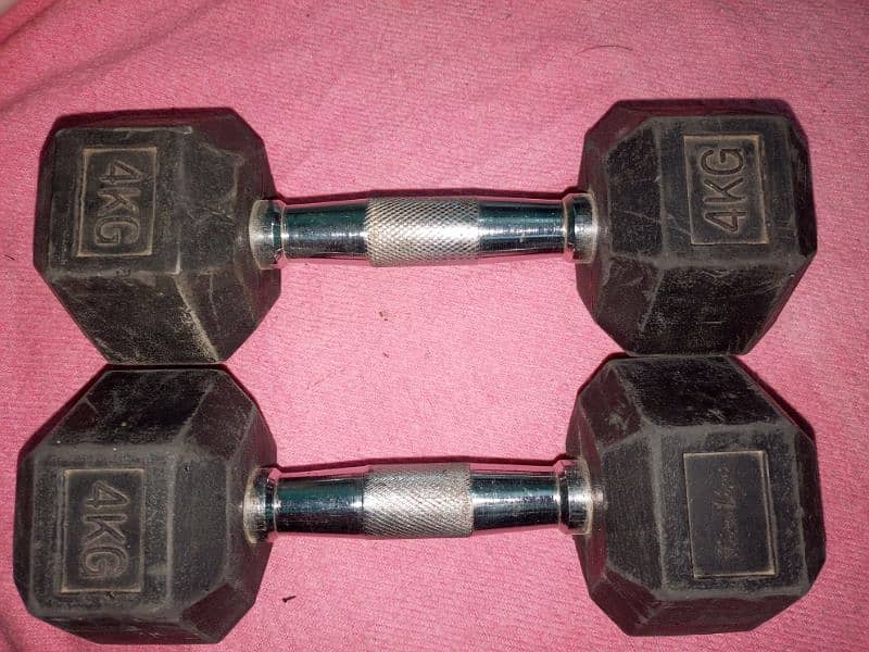 ruber dumbells used 8